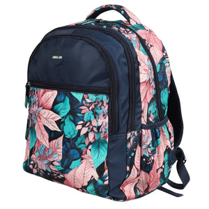 Novex Snug-On Crimson Printed Unisex Kids School Bag with Stationary Pouch - 19 Inch | Backpack for 12-16 Years Kids
