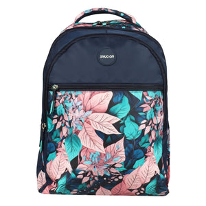 Novex Snug-On Crimson Printed Unisex Kids School Bag with Stationary Pouch - 19 Inch | Backpack for 12-16 Years Kids