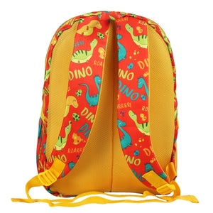 Novex Snug - On Dino Printed Boy Kids School Bag for Nursery to 2nd Class - 15 Inch - SNBP0418 - DINO