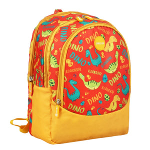 Novex Snug - On Dino Printed Boy Kids School Bag for Nursery to 2nd Class - 15 Inch - SNBP0418 - DINO