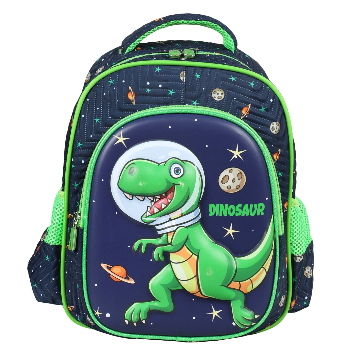 Novex Snug - On Dino Printed Boy Kids School Bag for Preschool, Kindergarten - 12 Inch | Backpack for 3 - 5 Years Kids - SNBP0422 - DINO