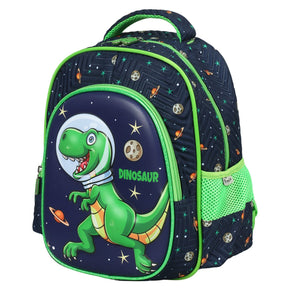 Novex Snug - On Dino Printed Boy Kids School Bag for Preschool, Kindergarten - 12 Inch | Backpack for 3 - 5 Years Kids - SNBP0422 - DINO