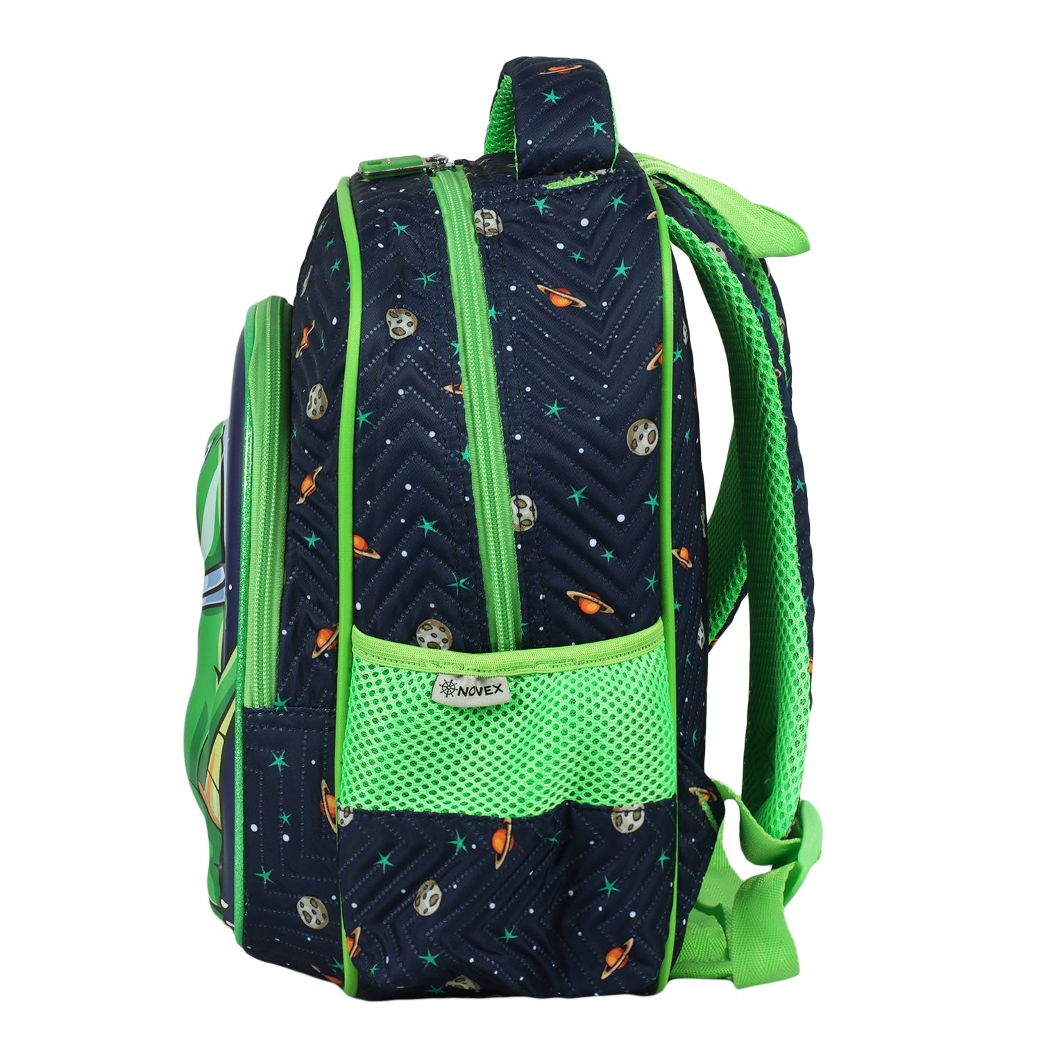 Novex Snug - On Dino Printed Boy Kids School Bag for Preschool, Kindergarten - 12 Inch | Backpack for 3 - 5 Years Kids - SNBP0422 - DINO