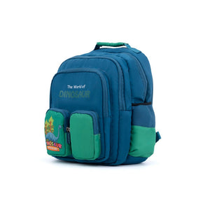 Novex Snug-On Dinosaur Printed Boy Kids School Bag for Nursery to 3rd Class - 15 Inch | Backpack for 6-9 Years Kids