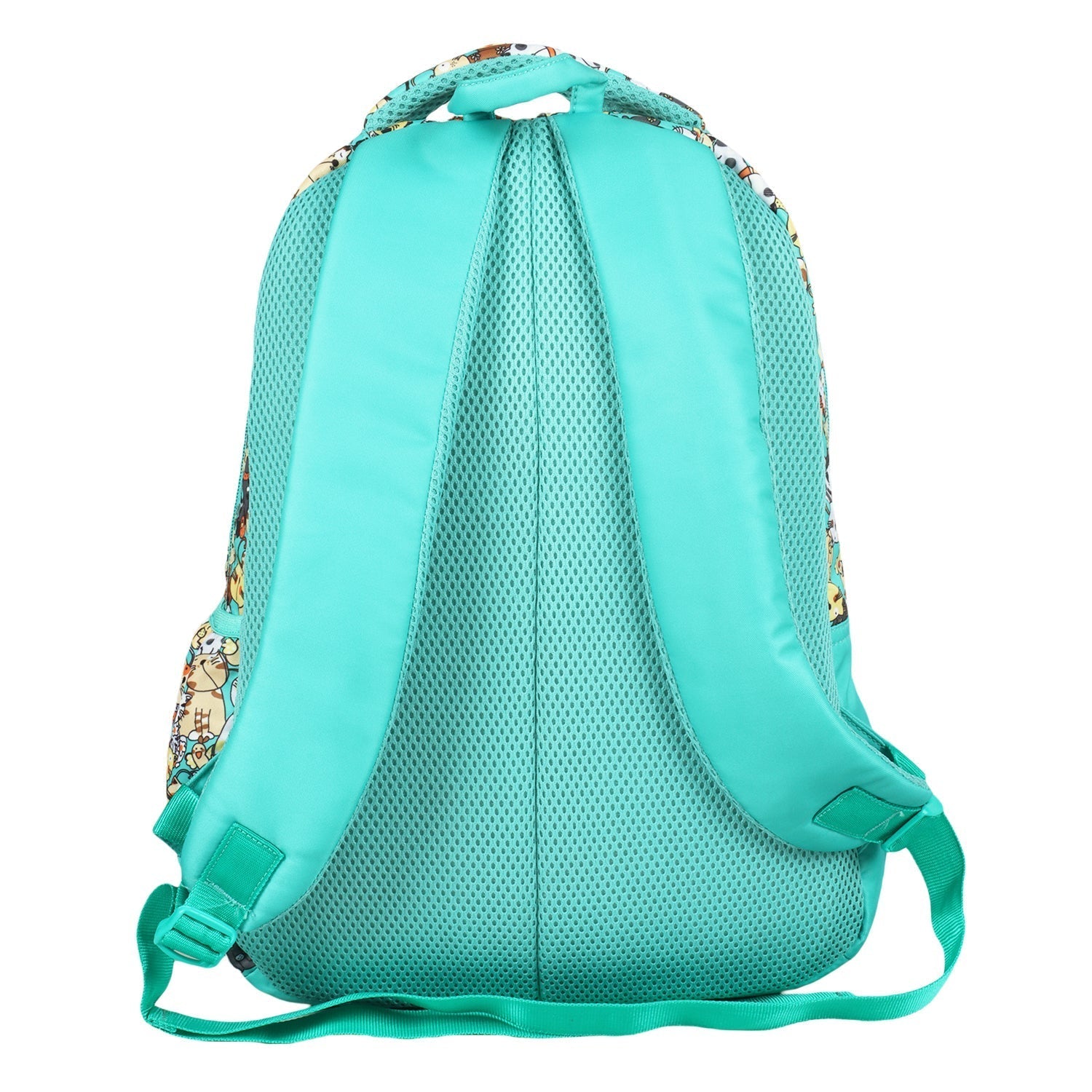 Novex Snug - On Kitten Printed Girl Kids School Bag with Stationary Pouch for 3rd to 5th Class - 17 Inch | Backpack for 9 - 11 Years Kids - SNBP0433 - KITTEN
