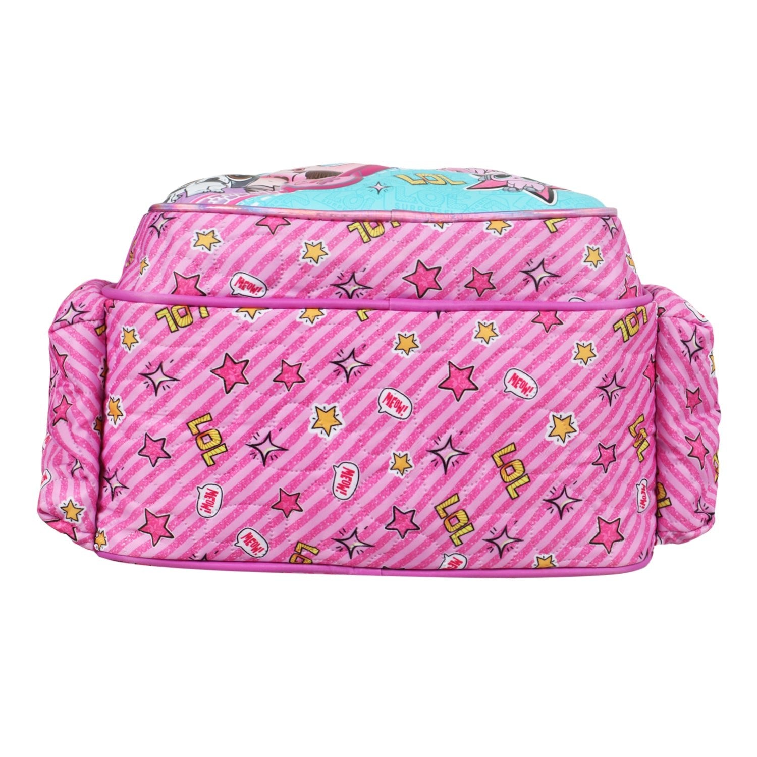 Novex Snug - On Meow Printed Girl Kids School Bag for Preschool, Kindergarten - 12 Inch | Backpack for 3 - 5 Years Kids - SNBP0424 - MEOW