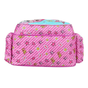 Novex Snug - On Meow Printed Girl Kids School Bag for Preschool, Kindergarten - 12 Inch | Backpack for 3 - 5 Years Kids - SNBP0424 - MEOW