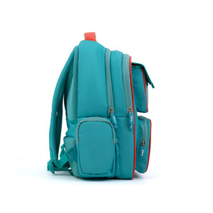 Novex Snug-On Mermaid Printed Girl Kids School Bag for 1st Class to 4th Class - 16 Inch | Backpack for 7-10 Years Kids