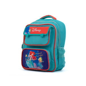 Novex Snug-On Mermaid Printed Girl Kids School Bag for 1st Class to 4th Class - 16 Inch | Backpack for 7-10 Years Kids