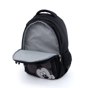 Novex Snug-On Mickey Mouse Printed Unisex Kids School Bag for 4th Class to 6th Class - 17 Inch | Backpack for 10-12 Year Kids