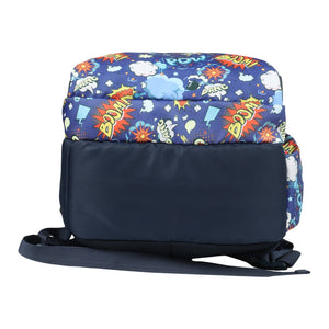 Novex Snug - On Phoenix Printed Boy Kids School Bag with Stationary Pouch for 3rd to 5th Class - 17 Inch | Backpack for 9 - 11 Years Kids - SNBP0409 - PHOENIX