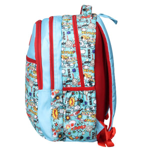 Novex Snug - On Phoenix Printed Boy Kids School Bag with Stationary Pouch for 3rd to 5th Class - 17 Inch | Backpack for 9 - 11 Years Kids - SNBP0408 - PHOENIX