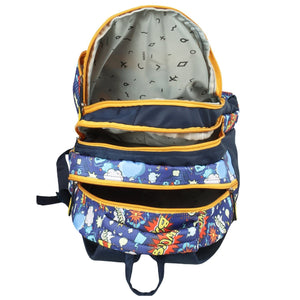 Novex Snug - On Phoenix Printed Boy Kids School Bag with Stationary Pouch for 3rd to 5th Class - 17 Inch | Backpack for 9 - 11 Years Kids - SNBP0409 - PHOENIX
