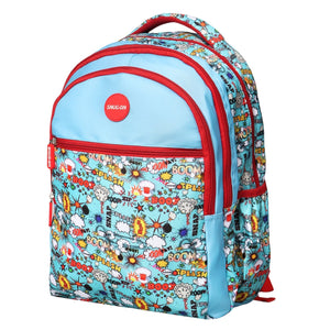 Novex Snug - On Phoenix Printed Boy Kids School Bag with Stationary Pouch for 3rd to 5th Class - 17 Inch | Backpack for 9 - 11 Years Kids - SNBP0408 - PHOENIX