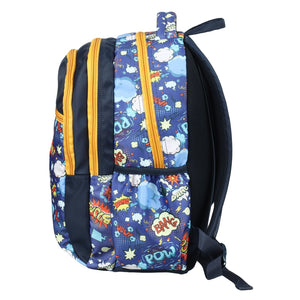 Novex Snug - On Phoenix Printed Boy Kids School Bag with Stationary Pouch for 3rd to 5th Class - 17 Inch | Backpack for 9 - 11 Years Kids - SNBP0409 - PHOENIX