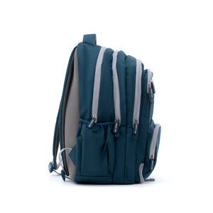 Novex Snug-On Plain Pattern Airport Blue Boy Kids School Bag for 6th-12th Class -19 Inch | Backpack for 13-18 Years Kids