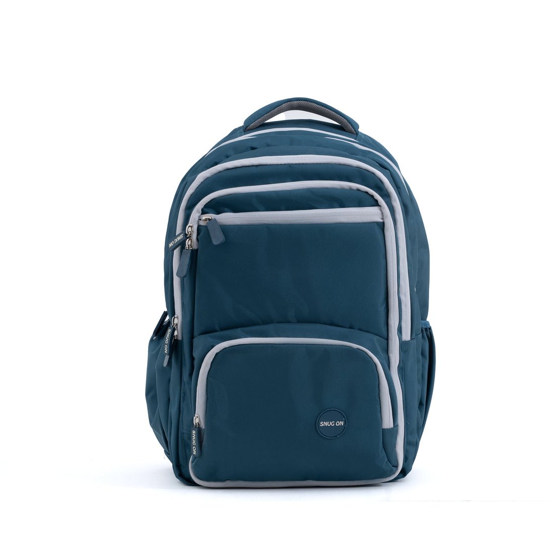 Novex Snug - On Plain Pattern Airport Blue Boy Kids School Bag for 6th - 12th Class - 19 Inch | Backpack for 13 - 18 Years Kids - SNBP0766 - AIRPORT BLUE