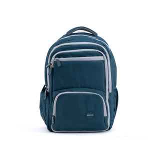 Novex Snug-On Plain Pattern Airport Blue Boy Kids School Bag for 6th-12th Class -19 Inch | Backpack for 13-18 Years Kids