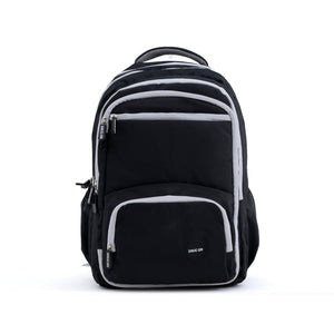 Novex Snug-On Plain Pattern Black Unisex Kids School Bag for 6th-12th Class -19 Inch | Backpack for 13-18 Years Kids