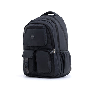 Novex Snug-On Plain Pattern Grey Unisex Kids School Bag for 6th-12th Class -19 Inch | Backpack for 13-18 Years Kids
