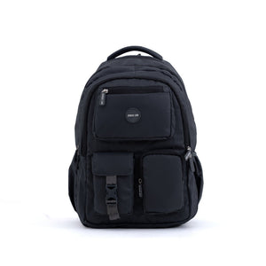 Novex Snug-On Plain Pattern Grey Unisex Kids School Bag for 6th-12th Class -19 Inch | Backpack for 13-18 Years Kids
