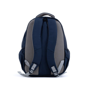 Novex Snug-On Plain Pattern Navy Blue Boy Kids School Bag for 6th-12th Class -19 Inch | Backpack for 13-18 Years Kids