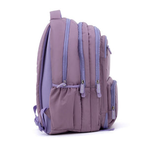 Novex Snug-On Plain Pattern Pink Girl Kids School Bag for 6th-12th Class -19 Inch | Backpack for 13-18 Years Kids