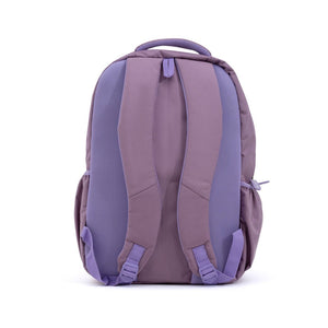 Novex Snug-On Plain Pattern Pink Girl Kids School Bag for 6th-12th Class -19 Inch | Backpack for 13-18 Years Kids