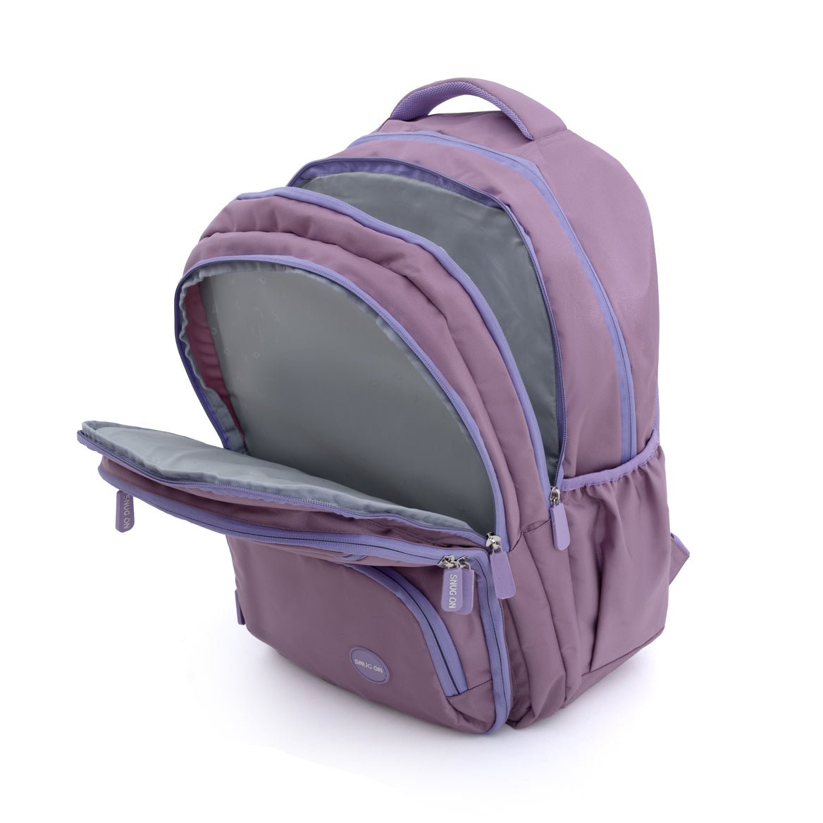 Novex Snug - On Plain Pattern Pink Girl Kids School Bag for 6th - 12th Class - 19 Inch | Backpack for 13 - 18 Years Kids - SNBP0762 - PINK