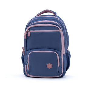 Novex Snug-On Plain Pattern Purple Girl Kids School Bag for 6th-12th Class -19 Inch | Backpack for 13-18 Years Kids