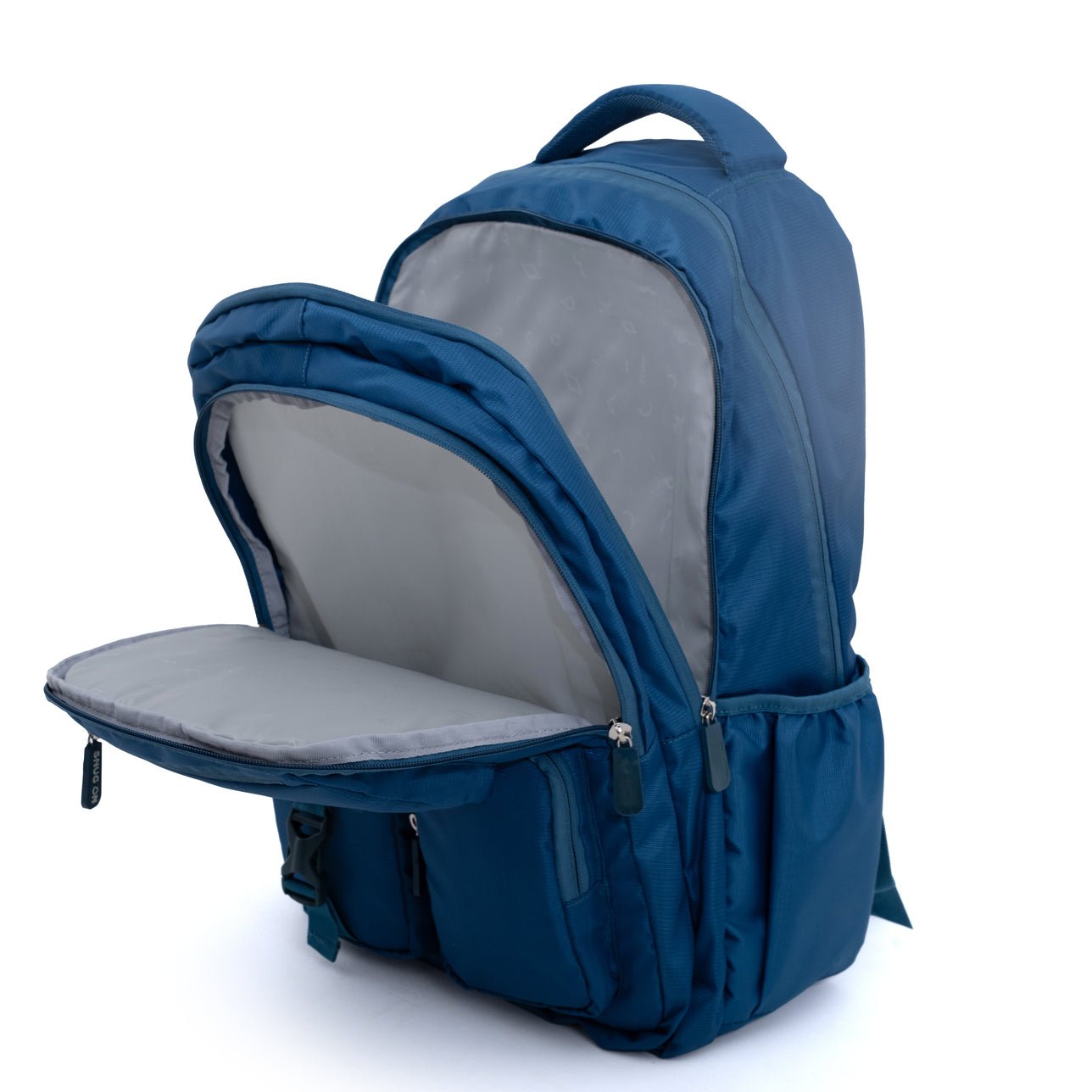 Novex Snug - On Plain Pattern Teal Blue Unisex Kids School Bag for 6th - 12th Class - 19 Inch | Backpack for 13 - 18 Years Kids - SNBP0773 - TEAL BLUE