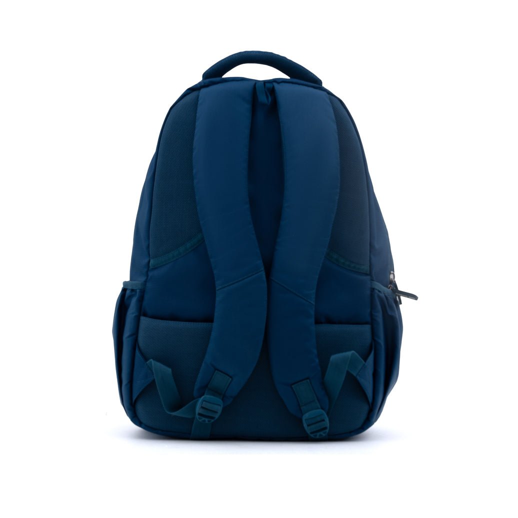Novex Snug - On Plain Pattern Teal Blue Unisex Kids School Bag for 6th - 12th Class - 19 Inch | Backpack for 13 - 18 Years Kids - SNBP0773 - TEAL BLUE