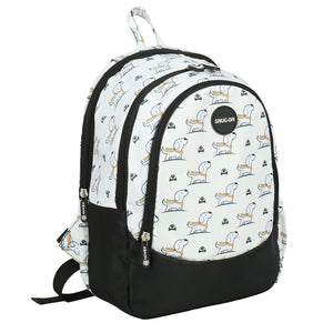 Novex Snug - On Puppy Printed Girl Kids School Bag for Nursery to 2nd Class - 15 Inch | Backpack for 5 - 8 Years Kids - SNBP0416 - PUPPY