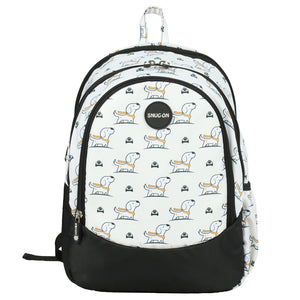 Novex Snug - On Puppy Printed Girl Kids School Bag for Nursery to 2nd Class - 15 Inch | Backpack for 5 - 8 Years Kids - SNBP0416 - PUPPY