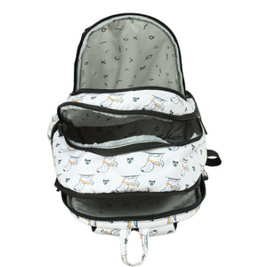 Novex Snug - On Puppy Printed Girl Kids School Bag for Nursery to 2nd Class - 15 Inch | Backpack for 5 - 8 Years Kids - SNBP0416 - PUPPY