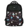 Novex Snug - On Rocket Printed Unisex Kids School Bag with Stationary Pouch for 6th to 10th Class - 19 Inch | Backpack for 12 - 16 Years Kids - SNBP0434 - ROCKET