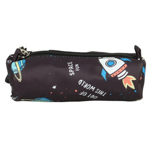 Novex Snug-On Rocket Printed Unisex Kids School Bag with Stationary Pouch - 19 Inch | Backpack for 12-16 Years Kids