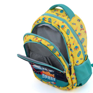Novex Snug - On Space Printed Boy Kids School Bag for 4th Class to 6th Class - 17 Inch - SNBPSP0736 - SPACE