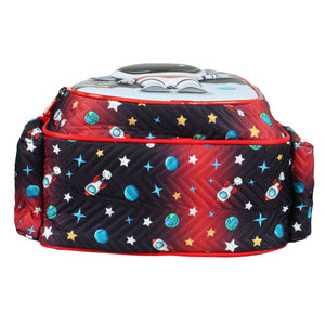 Novex Snug - On Space Printed Boy Kids School Bag for Preschool, Kindergarten - 12 Inch | Backpack for 3 - 5 Years Kids - SNBP0426 - SPACE