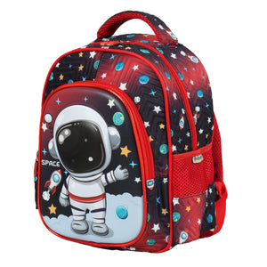Novex Snug - On Space Printed Boy Kids School Bag for Preschool, Kindergarten - 12 Inch | Backpack for 3 - 5 Years Kids - SNBP0426 - SPACE