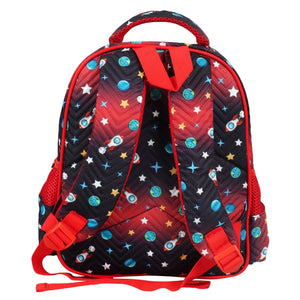 Novex Snug - On Space Printed Boy Kids School Bag for Preschool, Kindergarten - 12 Inch | Backpack for 3 - 5 Years Kids - SNBP0426 - SPACE