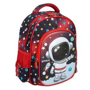 Novex Snug - On Space Printed Boy Kids School Bag for Preschool, Kindergarten - 12 Inch | Backpack for 3 - 5 Years Kids - SNBP0426 - SPACE
