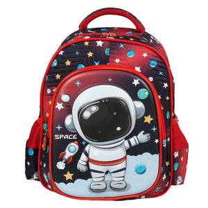 Novex Snug - On Space Printed Boy Kids School Bag for Preschool, Kindergarten - 12 Inch | Backpack for 3 - 5 Years Kids - SNBP0426 - SPACE