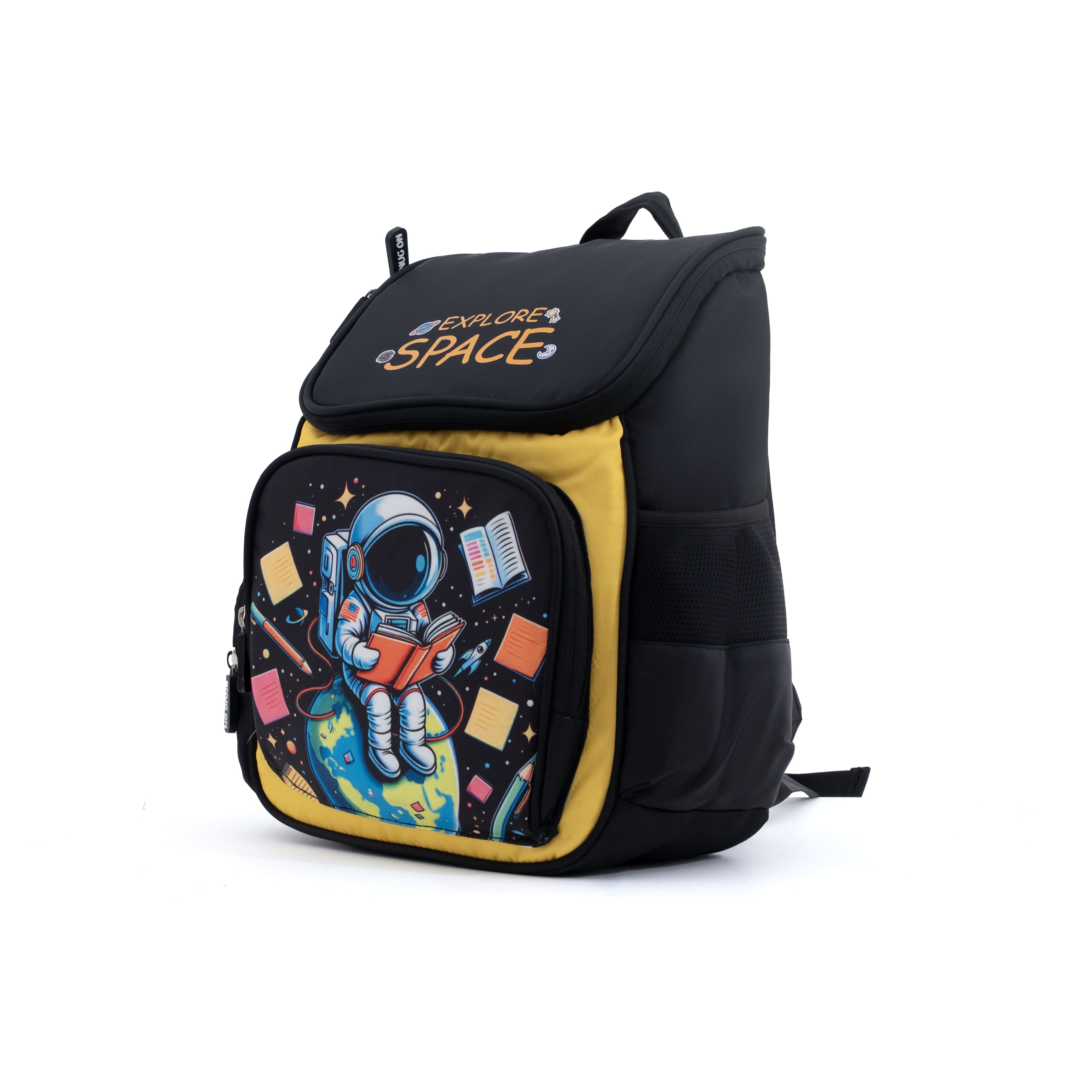 Novex Snug - On Space Printed Boy Kids School Bag for Preschool, Kindergarten - 13 Inch | Backpack for 3 - 5 Years Kids - SNBPSP0701 - SPACE