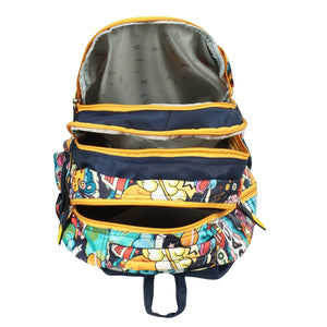 Novex Snug - On Space Printed Boy Kids School Bag with Stationary Pouch for 3rd to 5th Class - 17 Inch | Backpack for 9 - 11 Years Kids - SNBP0407 - SPACE