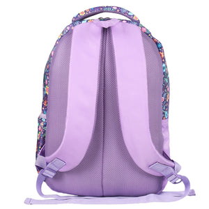 Novex Snug - On Sweet Pea Printed Girl Kids School Bag with Stationary Pouch for 3rd to 5th Class - 17 Inch | Backpack for 9 - 11 Years Kids - SNBP0412 - SWEET PEA