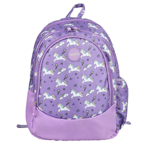 Novex Snug - On Unicorn Printed Girl Kids School Bag for Nursery to 2nd Class - 15 Inch | Backpack for 5 - 8 Years Kids - SNBP0420 - UNICORN
