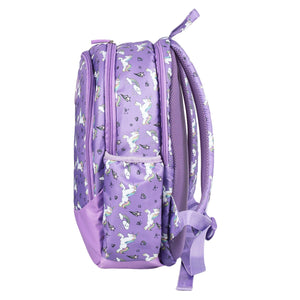 Novex Snug - On Unicorn Printed Girl Kids School Bag for Nursery to 2nd Class - 15 Inch | Backpack for 5 - 8 Years Kids - SNBP0420 - UNICORN