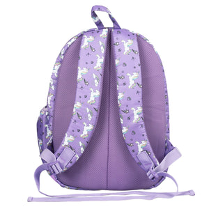 Novex Snug - On Unicorn Printed Girl Kids School Bag for Nursery to 2nd Class - 15 Inch | Backpack for 5 - 8 Years Kids - SNBP0420 - UNICORN