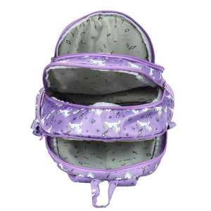 Novex Snug - On Unicorn Printed Girl Kids School Bag for Nursery to 2nd Class - 15 Inch | Backpack for 5 - 8 Years Kids - SNBP0420 - UNICORN